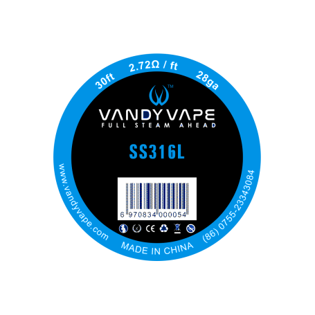 FILO ACCIAIO SS316L 28GA by VandyVape svapo