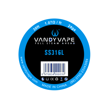 FILO ACCIAIO SS316L 24GA by VandyVape svapo