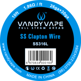FILO CLAPTON ACCIAIO 26+30GA by VandyVape