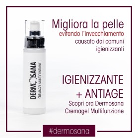 DERMOSANA CREMAGEL MULTIFUNZIONE igienizzante+antiage prezzo recensioni COVID19