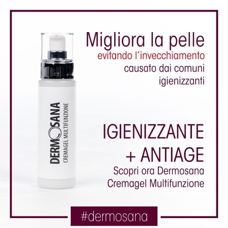 DERMOSANA CREMAGEL MULTIFUNZIONE igienizzante+antiage prezzo recensioni COVID19