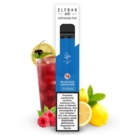 ELFBAR 600 PUFF BLUE RAZZ LEMONADE SIGARETTA USA E GETTA