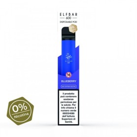 ELFBAR 600 BLUEBERRY Senza Nicotina