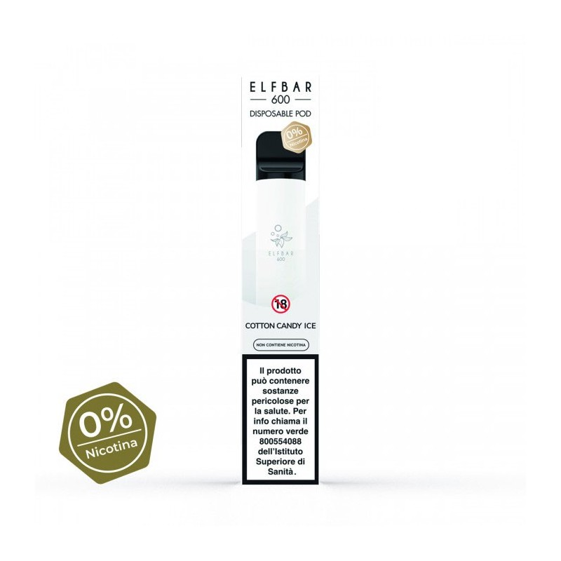elf bar 1500 senza nicotina amazon PUFF ELFBAR 1500 MENTHOL 0 mg/ml main image 0