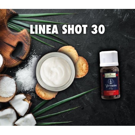 Aroma Concentrato CUOR DI COCCO Linea Vittoriani WHITE 4POD Il Biscottificio shot 30