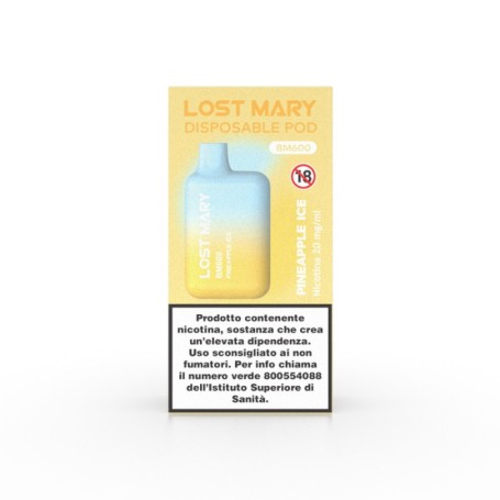 Lost Mary BM600 Pineapple Ice 600 Puff SIGARETTA USA E GETTA
