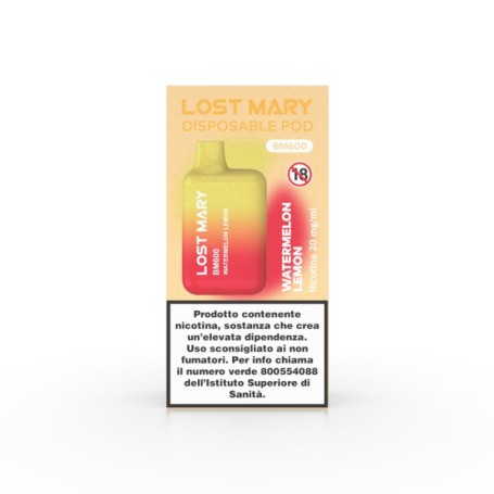Lost Mary BM600 Watermelon Lemon 600 Puff SIGARETTA USA E GETTA