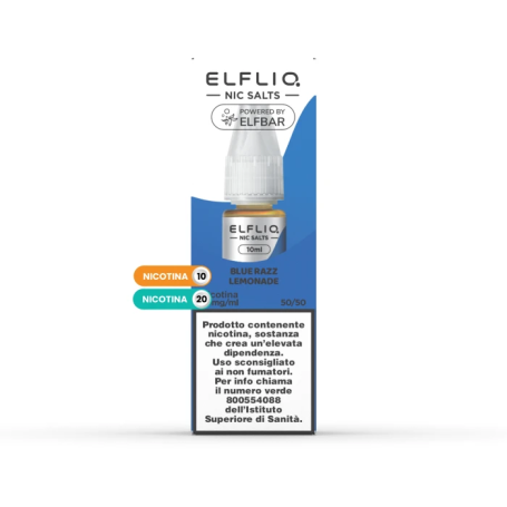 Elfliq Blue Razz Lemonade Liquido Pronto 10ml ElfBar Elfliq By Elfbar Liquidi Pronti tpd 10ml svapo