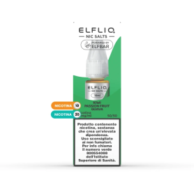 Elfliq Kiwi Passion Fruit Guava Liquido Pronto 10ml ElfBar Elfliq By Elfbar Liquidi Pronti tpd 10ml svapo