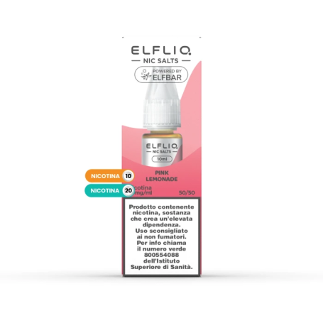 Elfliq Pink Lemonade Liquido Pronto 10ml ElfBar Elfliq By Elfbar Liquidi Pronti tpd 10ml svapo