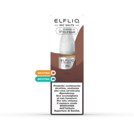 Elfliq Cola Liquido Pronto 10ml ElfBar Elfliq By Elfbar Liquidi Pronti tpd 10ml svapo