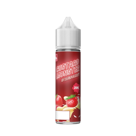STRAWBERRY Custard Aroma Shot 20ml MONSTERVAPE LABS per Monster Vape Labs Shot | Prodotti per lo svapo e sigarette elettroniche 