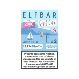 elfa lemon ice tea pod ricarica elfbar