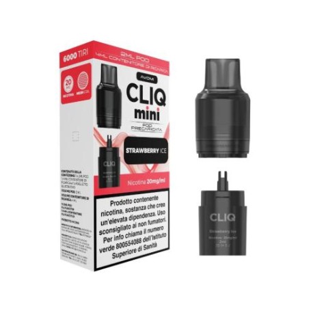CLIQ Mini Pod Precaricata STRAWBERRY ICE (parte da 2ml)