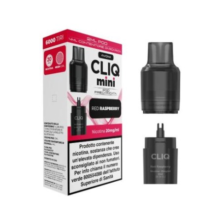 CLIQ Mini Pod Precaricata RED RASPBERRY (parte da 2ml)