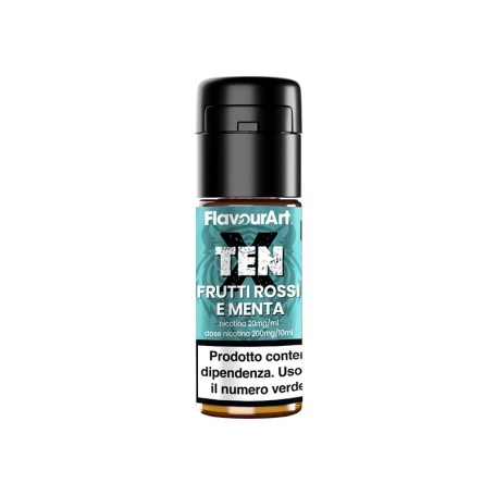 FRUTTI ROSSI E MENTA TenX Liquido Pronto 10ml Flavourart