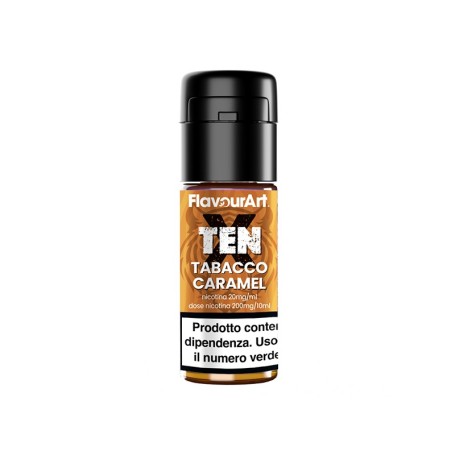 TABACCO CARAMEL TenX Liquido Pronto 10ml Flavourart