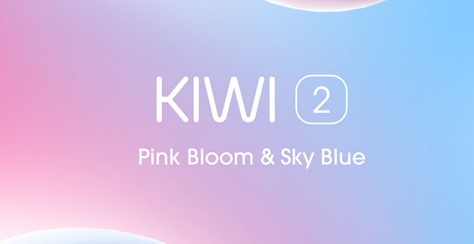 Kiwi 2 nuove colorazioni pink bloom sky blue